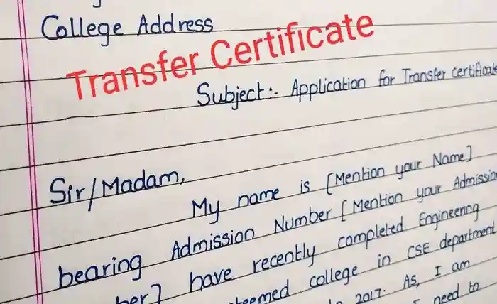 application for transfer certificate