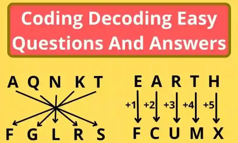 Coding Decoding Reasoning Questions