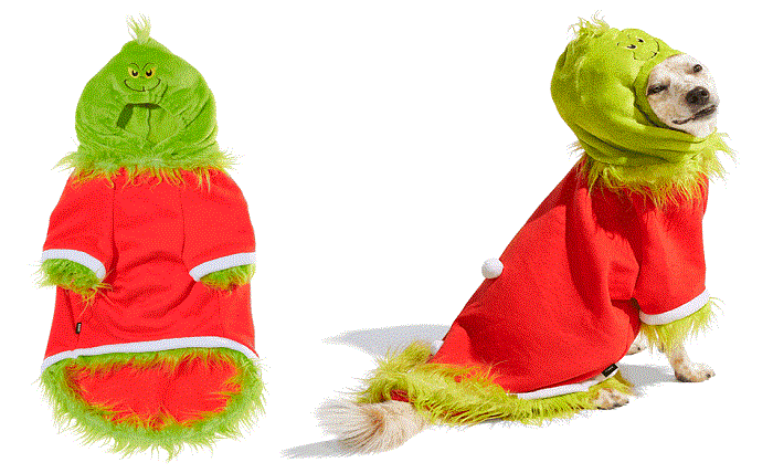 grinch dog costume